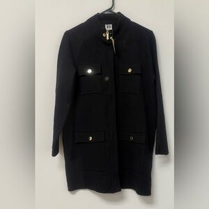 Anne Klein Black Sweater with Gold Accent